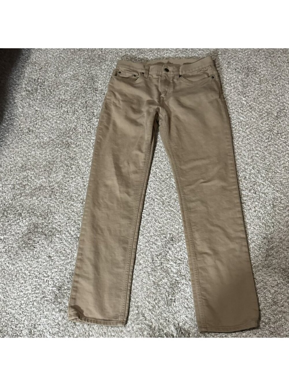 Banana Republic Traveler Chino Pants Men's 30x32 Slim Fit Khaki Stretch Cotton